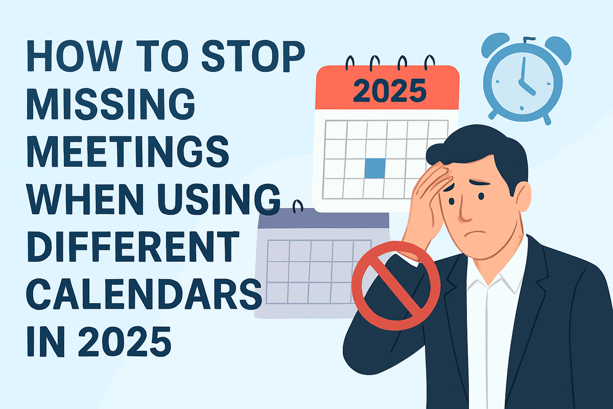 Comparison chart showing stop missing meetings different calendars features and capabilities side-by-side for evaluation