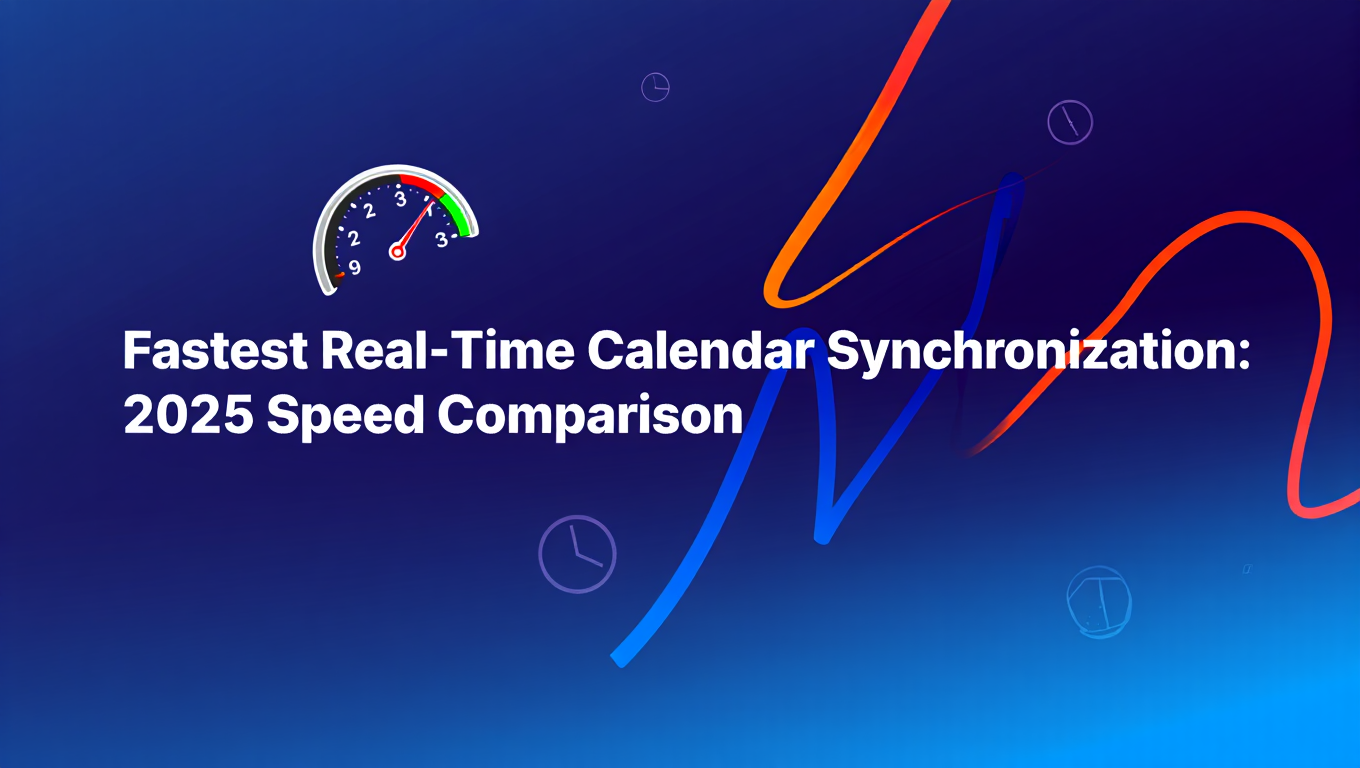 Calendar synchronization dashboard showing fastest real time calendar synchronization with real-time bidirectional updates