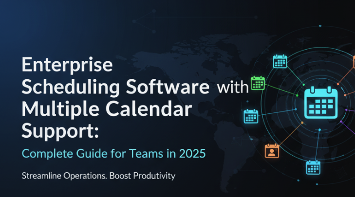 Calendar management software comparison showing enterprise scheduling software multiple calendars with feature breakdowns ...