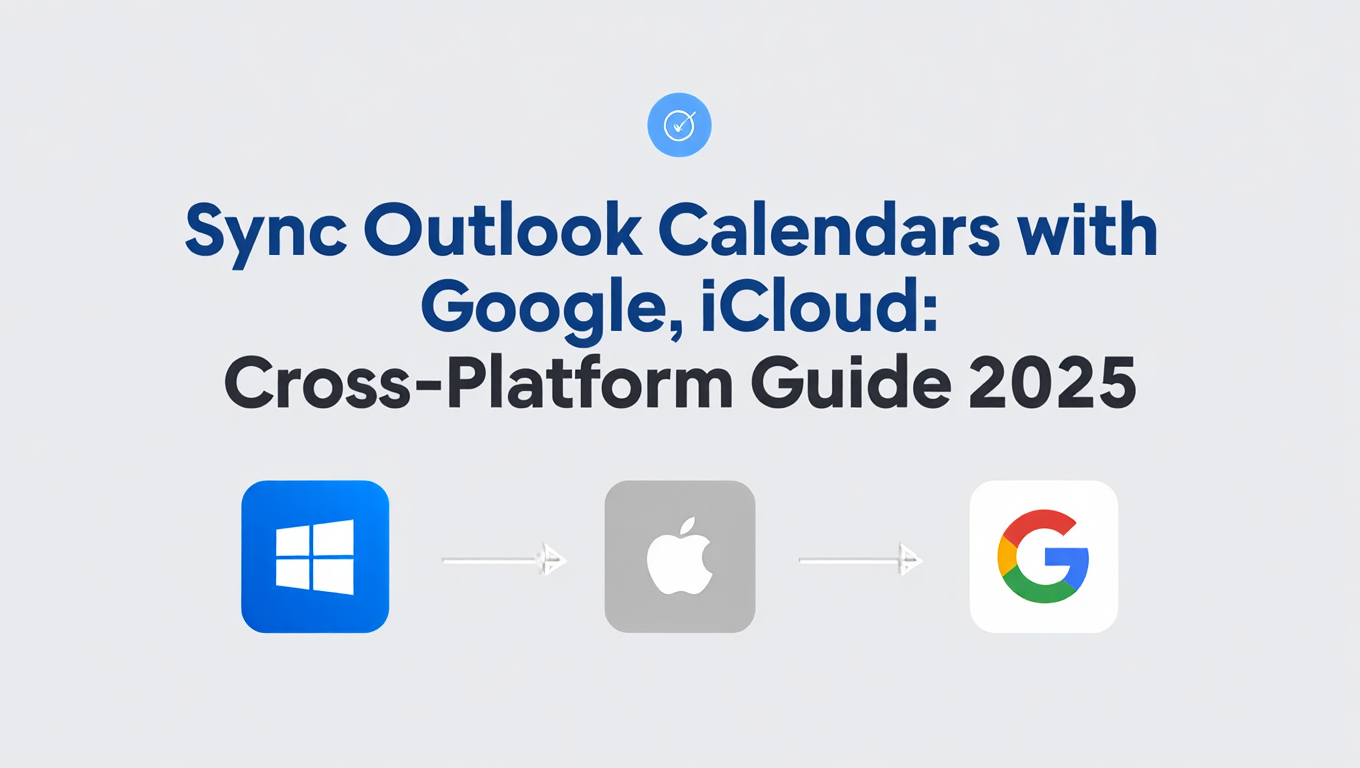 Sync Outlook Calendars with Google, iCloud: Cross-Platform Guide 2025 - Tutorial tagged with calendar-sync