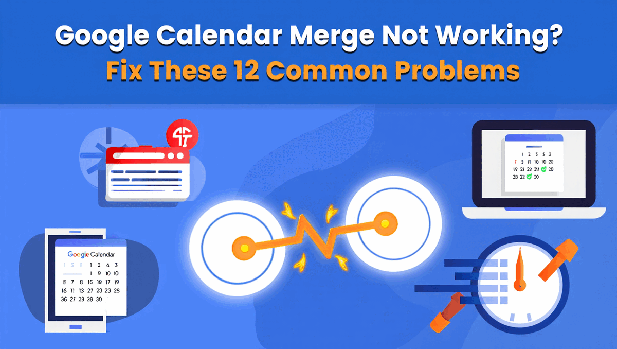 Google Calendar Merge Not Working? Fix These 12 Common Problems - Productivity category tutorial